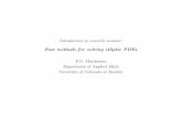 Fast methods for solving elliptic PDEs - Applied · PDF fileFast methods for solving elliptic PDEs ... Recall that the solution to the Dirichlet problem can be written u ... Finite