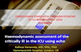 Haemodynamic assessment of the critically ill in the … · Haemodynamic assessment of the ... Assessment of LV systolic function 1. ... recovery of RV function Victor K et al. Echo