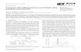 wideband transmitter Sean E. Whitehall Compact 640 post. saavedra/research/papers/2018... · PDF fileCompact 640 μW frequency-modulated ultra-wideband ... the circuit occupies 0.2