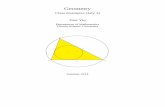 Geometry - Florida Atlantic Universitymath.fau.edu/yiu/Geometry2014Summer/geometry2014classexamples… · ... Applying the law of cosines to triangle ABX, AX2 = AB2 +BX2 −2·AB·BX