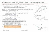 Kinematics of Rigid Bodies :: Rotating Axes Notes/ME101-Lecture33-KD.pdf · Kinematics of Rigid Bodies :: Rotating Axes Relative Velocity Relations •The curved slot represents rotating