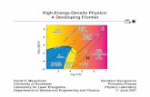 High-Energy-Density Physics: A Developing Frontier · High-Energy-Density Physics: A Developing Frontier ... high-energy-density physics E12543 “Frontiers in High Energy ... Questions