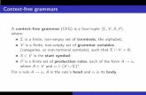 Context-free grammars - University of shuly/teaching/06/nlp/cfg.pdf · PDF fileContext-free grammars: language Each non-terminal symbol in a grammar denotes a language. A rule such