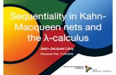 Sequentiality in Kahn- Macqueen nets and the λ levy/talks/12dbm/dbm.pdf · PDF fileSequentiality in Kahn-Macqueen nets and the λ-calculus Jean-Jacques Lévy Macqueen Fest, 11-05-2012