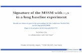Signature of the MSSM with s in a long baseline experimentastr.phys.saga-u.ac.jp/~funakubo/yitp/files/ota.pdf · p ppppppppppppppppppppppppp p HH p * HH ... Signature of the MSSM