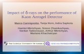 Impact of δ-rays on the performance of Kaon Aerogel Detector · delta-electrons in a material, e.g., the aerogel detector of the SHMS. - This particle, e.g., a proton, was not supposed