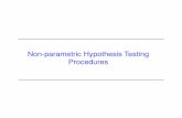 Non-parametric Hypothesis Testing Procedureshaalshraideh/Courses/IE347/Non Parametric tests.pdf · Hypothesis Testing General Procedure for Hypothesis Tests 1. Identify the parameter