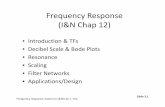Frequency Response (I&N Chap 12) - UBC ECE | …grecuc/253/spring14/253-P2-3-Frequency-Response... · Hendrick W. Bode developed standard Bode plots which take advantage of logarithm