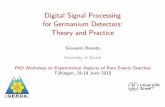 Digital Signal Processing for Germanium Detectors: Theory ... · PDF fileDigital Signal Processing for Germanium Detectors: Theory and Practice Giovanni Benato 14 Charge Collection