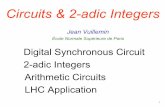 Circuits & 2-adic Integers - Collège de France · 1 Circuits & 2-adic Integers Digital Synchronous Circuit. 2-adic Integers. Arithmetic Circuits. LHC Application. Jean Vuillemin.
