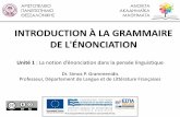 INTRODUCTION À LA GRAMMAIRE DE … · Grammaire générative. 17 . Αριστοτέλειο Πανεπιστήμιο