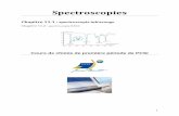 Spectroscopies - dlecorgnechimie.frdlecorgnechimie.fr/.../uploads/2014/06/chapitre15_spectroscopieIR.pdf · Chapitre 11 La spectroscopie IR ... Le nombre d’onde σ, utilisé en