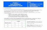 Chapitre 6 Chap 6. Tests statistiques paramétriques sturquet/teaching_data/mu001/chap6.pdf · PDF fileTests statistiques paramétriques usuels Chap 6. 1. Introduction 2. ... Test