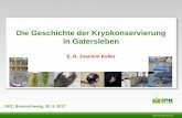 Die Geschichte der Kryokonservierung in Gaterslebengpz-online.de/website/wp-content/uploads/2018/06/ag9-2-2017.pdf · 3 Keller, Kryokonservierung, GPZ, 30.3.17 Vorstellungen über