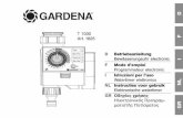 GARDENA D Art. 1825 F - Garten-Kiste.de Gardena 1825... · 3 1. Einsatzgebiet Ihrer GARDENA Bewässerungsuhr D Die GARDENA Bewässerungsuhr ist für die private Benutzung im Haus-