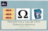 Resistencia y Ley de Ohm Potencia eléctrica · PDF fileResistencia y Ley de Ohm Potencia eléctrica Unidad II - Clase 5 Profesora Verónica Abasto - Octavo Básico