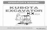 OPERATORTS MANUAL - Master Hire · operatorts manual modele 41 ... 21 spin turn ... kubota i.c.s. navigation list of messages ..... 57 operation under cold weather ...