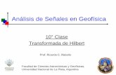 Anlisis de Se±ales en Geof­sica - Aula Informatizada - .2016-10-25  Transformada de Hilbert