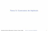 Tema 5: Contrastes de hipótesis - verso.mat.uam.esverso.mat.uam.es/~amparo.baillo/BioQuimEst/Tema5.pdf · Tema 5: Contrastes de hip otesis Estad stica Aplicada (Bioqu mica). Profesora:
