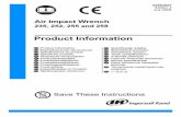 Product Information Manual, 235, 252, 255 and 258, Air ... Refer all communications to the nearest
