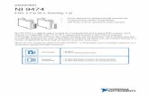 NI 9474 Datasheet - National Instruments · DATASHEET NI 9474 8 DO, 5 V to 30 V, Sourcing, 1 μs • Screw-terminal or spring-terminal connectivity • CompactDAQ counter compatibility