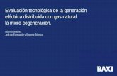 Evaluación tecnológica de la generación eléctrica ... · Evaluación tecnológica de la generación eléctrica distribuida con gas natural: la micro-cogeneración. Alberto Jiménez