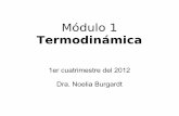 Módulo 1 - ufq.unq.edu.arufq.unq.edu.ar/Docencia-Virtual/FQblog/Noelia/Modulo1a_1er2012.pdf · ΔA = A 2 - A 1. Procesos cíclicos No hay cambio en las funciones de estado del ...