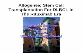 Allogeneic Stem Cell Transplantation For DLBCL In The ... · Activates NF-κ in A DLL BCR ... (Lazarus BBMT 2010) Jones et al Blood 1991, 77, 649 Ratanatharathorn et al Blood 1994,
