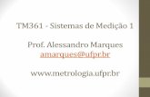 TM361 - Sistemas de Medição 1 Prof. Alessandro Marques … · 2016-05-24 · V ab I. ! Elementos elétricos ... Determine a variação percentual de resistência elétrica de um