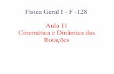 Física Geral I - F -128 Aula 11 Cinemática e Dinâmica das ... · Esta variável tem módulo (Δθ) , direção e sentido ( )z ... N e da força de atrito, F a, nossa estratégia