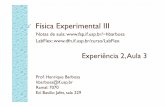 Física Experimental III - fap.if.usp.brfap.if.usp.br/~hbarbosa/uploads/Teaching/Lab32008/Aula08... · (6,67±0,07) 10-5 Ω-1 cm-1 (5,8±0,1 ... Arranjo experimental Montar as bobinas