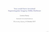 You could have invented Supersingular Isogeny Diffie-Hellman · You could have invented Supersingular Isogeny Difﬁe-Hellman Lorenz Panny Technische Universiteit Eindhoven ... G