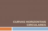 CURVAS HORIZONTAIS CIRCULARES - feb.unesp.br · PDF fileCalcular os elementos geométricos da curva circular simples de um projeto e sua tabela de locação. Dados: