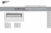 System air conditioner Series - fr.intpre.daikineurope.comfr.intpre.daikineurope.com/docs/RQYQ-8PY1B_EN.pdf · atentamente este manual de funcionamento antes de usar o aparelho de