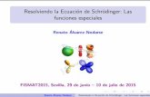 Renato Alvarez-Nodarse´ - imus.us.es · Z b a σn(x)ρ(x)dx. Renato Alvarez-Nodarse´ Resolviendo la Ecuacion de Schr¨odinger: Las funciones especiales. Propiedades de los ceros