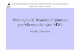 Promoção de Reações Orgânicas por Microondas ( µν ; MW)sistemas.timoteo.cefetmg.br/nos/_media/bd:palestra:quimica:microon... · torna o trabalho no laboratório mais eficaz;