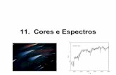 10. Cores e Espectros - Departamento de Astronomialaerte/aga295/11_cores_hp.pdf · (cores de estrelas da Sequência Principal) As galáxias ficam progressivamente mais azuis ao longo