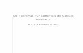 Os Teoremas Fundamentais do C´alculombaia/EIM10/EIM10 TFC MR.pdf · – A derivada do integral de f n˜ao ´e igual a f em todos os pontos. – O integral de f n˜ao ´e diferenci´avel