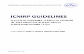 ICNIRP GUIDELINES · ICNIRP Guidelines REVISION OF GUIDELINES ON LIMITS OF EXPOSURE TO LASER RADIATION OF WAVELENGTHS BETWEEN 400 nm AND 1.4 mm International Commission on Non-Ionizing