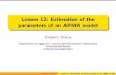 Lesson 12: Estimation of the parameters of an ARMA model · Lesson 12: Estimation of the parameters of an ARMA model Umberto Triacca Dipartimento di Ingegneria e Scienze dell’Informazione