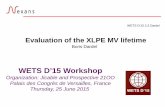 WETS D’15 Workshop - Jicable · Organization: Jicable and Prospective 21OO Palais des Congrès de Versailles, France Thursday, 25 June 2015