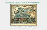 Extending Fisher’s inequality to coveringsusers.monash.edu/~gfarr/research/slides/Horsley-May2016Fisher... · Fisher’s inequality (1940): There is no (v;k; )-design with v