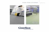 ESD SOLUTIONS gerflor · 2 esd solutions new installation / permanent adhesive renovation / looselay installation non-treated 109 Ω 108 Ω 107 Ω mipolam robust el7 mipolam accord