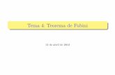 Tema 4: Teorema de Fubini - ugr.esrpaya/documentos/Fisymat/Curso 2011-12/Fubini.pdf · 1 Producto de medidas Producto de espacios medibles Medida producto Caso de Rn 2 Teorema de
