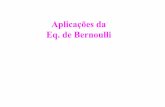 Aplicações da Eq. de Bernoulli - Unicampem524/Textos_Transparencias/CAP_5/aula-15.pdf · com fluxo de energia (entalpia), produzem trabalho e trocam calor com um reservatório a