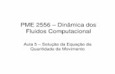 PME 2556 – Dinâmica dos Fluidos Computacionalsites.poli.usp.br/d/pme2556/PME2556_aula5.pdf · PME 2556 – Dinâmica dos Fluidos Computacional Aula 5 – Solução da Equação