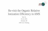 Re-visit the Organic Relative Ionization Efficiency in AMScires1.colorado.edu/jimenez-group/UsrMtgs/UsersMtg17/AMS_Users... · Ionization efficiencies of molecules and relative ionization