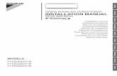 DAIKIN ROOM AIR CONDITIONER Deutsch INSTALLATION … · Manual de instalación Manuale dinstallazione Εγχειρίδιο εγκατάστασης ... • Assegure-se de instalar