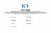 LevelOne WAP-6150 -  · PDF file3 Package Contents WAP-6150 Power Adapter RJ-45 Cable CD-ROM with Manual and QIG Quick Installation Guide Antenna x 2 (for detachable only)