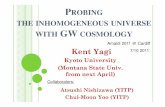 PROBING THE INHOMOGENEOUS UNIVERSE WITH GW COSMOLOGY …tamago.mtk.nao.ac.jp/decigo/File/international/amaldi9_20110710... · PROBING THE INHOMOGENEOUS UNIVERSE WITH GW COSMOLOGY